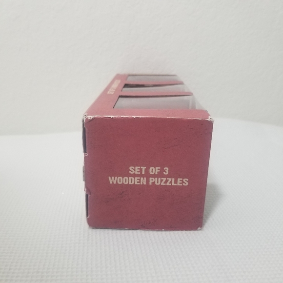 Set of 3 Wooden Puzzle - Picture 3 of 5